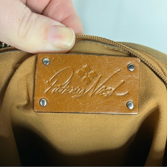 Patricia Nash Nazaire‎ top zip crossbody bag black leather medium size - Picture 11 of 13